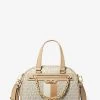 MICHAEL Michael Kors Williamsburg Small Logo Stripe Satchel 2 MICHAEL Michael Kors Williamsburg Small Logo Stripe Satchel -Damenbekleidungsgeschäft 30F3G6WS1B 0152 IS