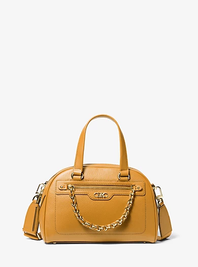 MICHAEL Michael Kors Williamsburg Small Pebbled Leather Satchel 3 MICHAEL Michael Kors Williamsburg Small Pebbled Leather Satchel