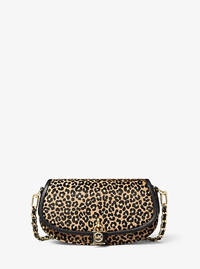 MICHAEL Michael Kors Mila Small Leopard Print Calf Hair Shoulder Bag 3 MICHAEL Michael Kors Mila Small Leopard Print Calf Hair Shoulder Bag