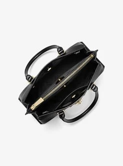 MICHAEL Michael Kors Ruby Medium Studded Leather And Leopard Print Calf Hair Satchel 5 MICHAEL Michael Kors Ruby Medium Studded Leather And Leopard Print Calf Hair Satchel -Damenbekleidungsgeschäft 30F3GR0S2L 0005 2