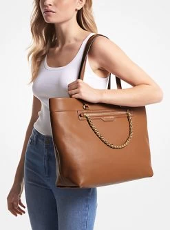 MICHAEL Michael Kors Slater Large Pebbled Leather Tote Bag -Damenbekleidungsgeschäft 30R3G04T3L 0230 4