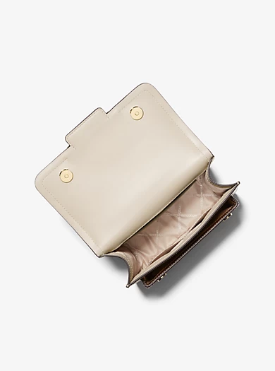 MICHAEL Michael Kors Heather Large Metallic Leather Shoulder Bag 4 MICHAEL Michael Kors Heather Large Metallic Leather Shoulder Bag – Bild 2