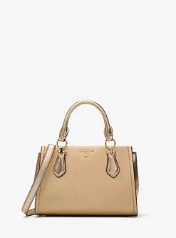 MICHAEL Michael Kors Marilyn Small Metallic Saffiano Leather Crossbody Bag