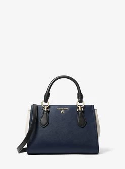 MICHAEL Michael Kors Marilyn Small Color-Block Saffiano Leather Crossbody Bag