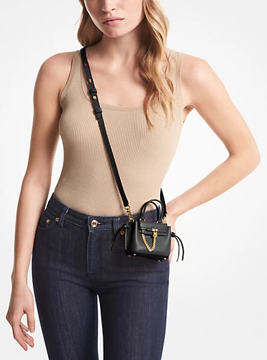 MICHAEL Michael Kors Hamilton Legacy Micro Leather Belted Crossbody Bag 4 MICHAEL Michael Kors Hamilton Legacy Micro Leather Belted Crossbody Bag – Bild 2