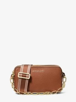 MICHAEL Michael Kors Jet Set Small Pebbled Leather Double Zip Camera Bag