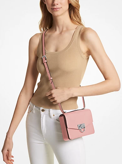 MICHAEL Michael Kors Hendrix Extra-Small Pebbled Leather Crossbody Bag 4 MICHAEL Michael Kors Hendrix Extra-Small Pebbled Leather Crossbody Bag – Bild 2