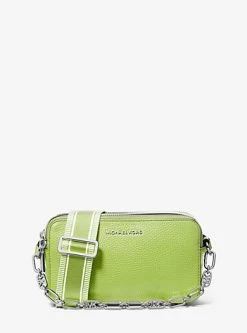 MICHAEL Michael Kors Jet Set Small Pebbled Leather Double-Zip Camera Bag