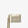 MICHAEL Michael Kors Small Metallic Logo Chain Card Case -Damenbekleidungsgeschäft 34F2GT9D5M 0705 IS