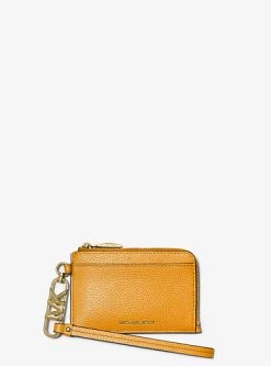 MICHAEL Michael Kors Small Pebbled Leather Card Case