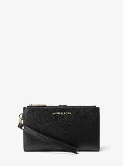 MICHAEL Michael Kors Adele Pebbled Leather Smartphone Wallet