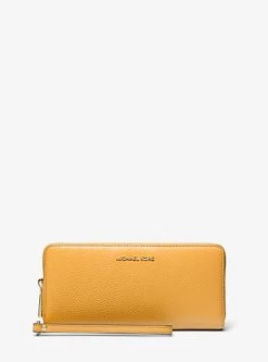MICHAEL Michael Kors Pebbled Leather Continental Wristlet