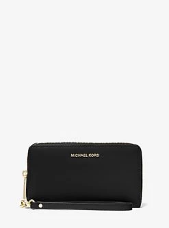 MICHAEL Michael Kors Large Crossgrain Leather Smartphone Wristlet