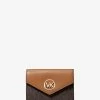 MICHAEL Michael Kors Carmen Medium Logo And Leather Tri-Fold Envelope Wallet -Damenbekleidungsgeschäft 34S1GNME6B 1335 IS