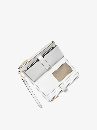 MICHAEL Michael Kors Adele Woven Leather Smartphone Wristlet 4 MICHAEL Michael Kors Adele Woven Leather Smartphone Wristlet – Bild 2