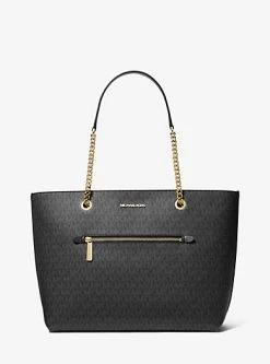 MICHAEL Michael Kors Jet Set Large Logo Chain Tote Bag