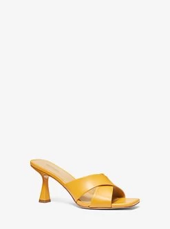 MICHAEL Michael Kors Clara Leather Mule