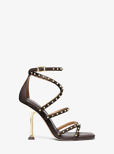 MICHAEL Michael Kors Imani Studded Leather Sandal 4 MICHAEL Michael Kors Imani Studded Leather Sandal – Bild 2