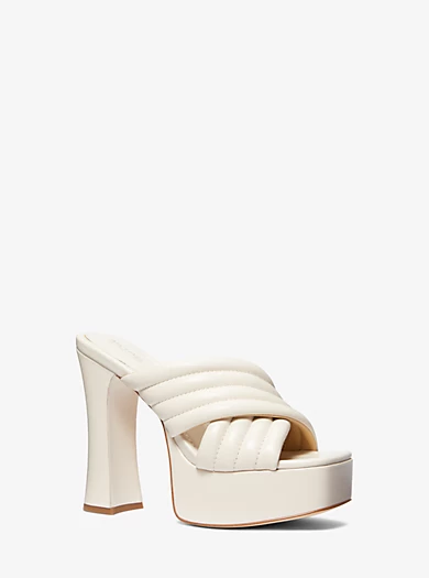 MICHAEL Michael Kors Portia Quilted Leather Platform Sandal 3 MICHAEL Michael Kors Portia Quilted Leather Platform Sandal