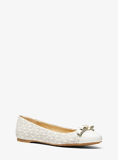 MICHAEL Michael Kors Andrea Logo Ballet Flat 3 MICHAEL Michael Kors Andrea Logo Ballet Flat