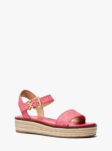 MICHAEL Michael Kors Richie Logo Platform Espadrille Sandal 3 MICHAEL Michael Kors Richie Logo Platform Espadrille Sandal