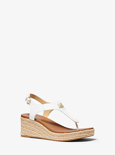 MICHAEL Michael Kors Laney Saffiano Leather Espadrille Wedge Sandal 3 MICHAEL Michael Kors Laney Saffiano Leather Espadrille Wedge Sandal