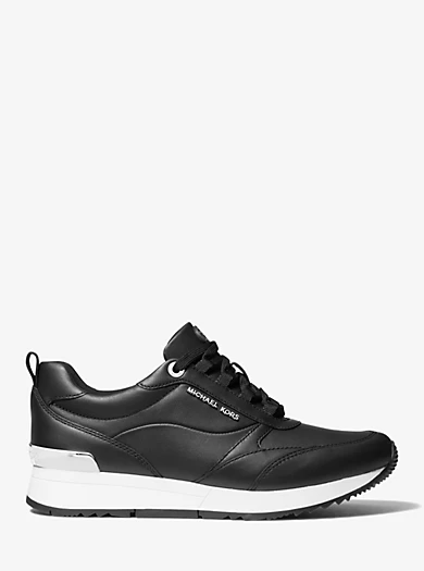 MICHAEL Michael Kors Allie Stride Leather And Nylon Trainer 4 MICHAEL Michael Kors Allie Stride Leather And Nylon Trainer – Bild 2