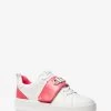 MICHAEL Michael Kors Emmett Two-Tone Logo Embellished Leather Sneaker -Damenbekleidungsgeschäft 43S3EMFS7L 0686 IS