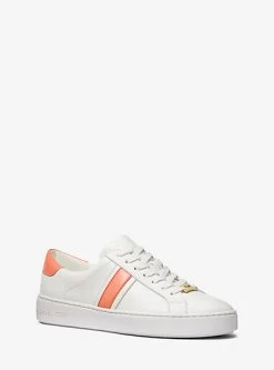 MICHAEL Michael Kors Irving Leather Stripe Sneaker