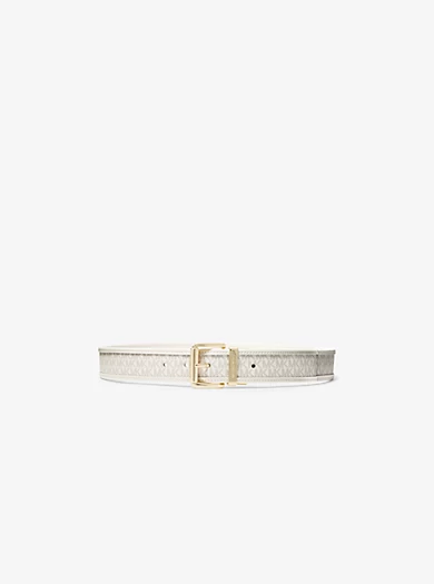 MICHAEL Michael Kors Reversible Logo And Leather Belt 3 MICHAEL Michael Kors Reversible Logo And Leather Belt