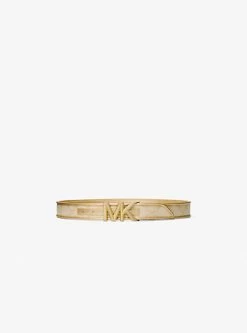 MICHAEL Michael Kors Empire Logo Jacquard Belt