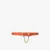 MICHAEL Michael Kors Faux Leather Chain-Link Belt