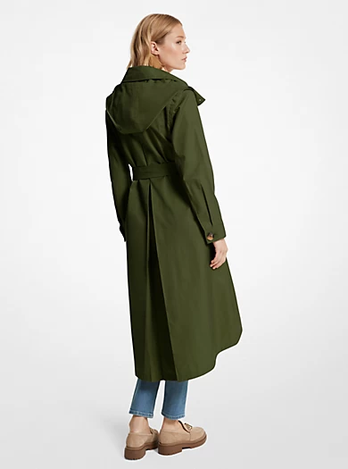 MICHAEL Michael Kors Cotton Blend Trench Coat 4 MICHAEL Michael Kors Cotton Blend Trench Coat – Bild 2