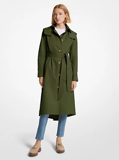 MICHAEL Michael Kors Cotton Blend Trench Coat 3 MICHAEL Michael Kors Cotton Blend Trench Coat