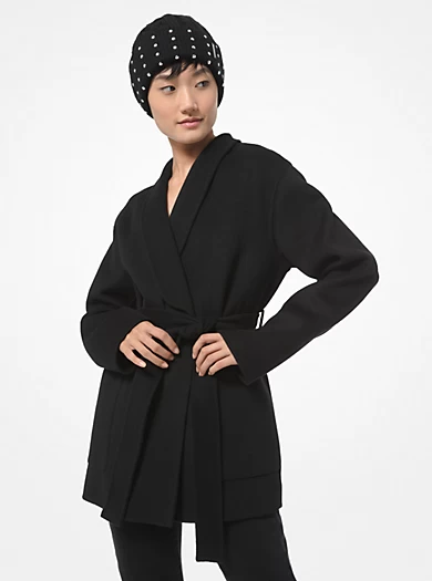 MICHAEL Michael Kors Wool Blend Wrap Coat 3 MICHAEL Michael Kors Wool Blend Wrap Coat