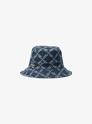 MICHAEL Michael Kors Empire Logo Jacquard Denim Bucket Hat 3 MICHAEL Michael Kors Empire Logo Jacquard Denim Bucket Hat