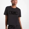 MICHAEL Michael Kors Empire Logo Organic Cotton T-Shirt 2 MICHAEL Michael Kors Empire Logo Organic Cotton T-Shirt -Damenbekleidungsgeschäft MF3513297J 0001 IS