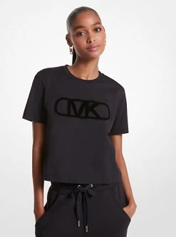 MICHAEL Michael Kors Empire Logo Organic Cotton T-Shirt