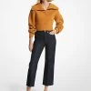 MICHAEL Michael Kors Wool Blend Half-Zip Cropped Sweater -Damenbekleidungsgeschäft MF360N26V1 0771 IS