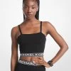 MICHAEL Michael Kors Logo Tape Stretch Knit Tank Top