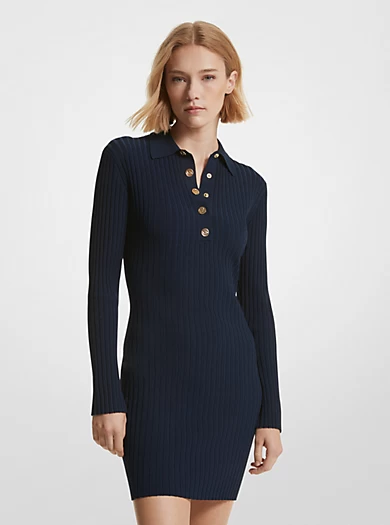 MICHAEL Michael Kors Stretch Knit Polo Dress 3 MICHAEL Michael Kors Stretch Knit Polo Dress