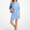 MICHAEL Michael Kors Striped Georgette Belted Shirtdress 2 MICHAEL Michael Kors Striped Georgette Belted Shirtdress -Damenbekleidungsgeschäft MF381RZAR3 1334 IS