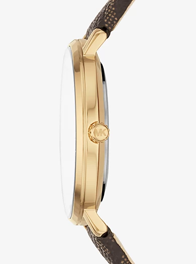 Michael Kors Pyper Logo And Gold-Tone Watch 4 Michael Kors Pyper Logo And Gold-Tone Watch – Bild 2