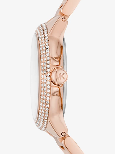 Michael Kors Mini Camille Pavé Rose Gold-Tone Watch 4 Michael Kors Mini Camille Pavé Rose Gold-Tone Watch – Bild 2