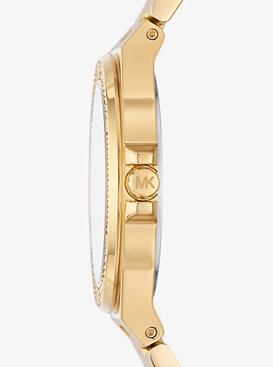 Michael Kors Mini Lennox Pavé Gold-Tone Watch 4 Michael Kors Mini Lennox Pavé Gold-Tone Watch – Bild 2