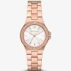 Michael Kors Mini Lennox Pavé Rose Gold-Tone Watch -Damenbekleidungsgeschäft MK7279 0622 IS