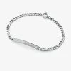 Michael Kors Precious Metal-Plated Sterling Silver Pavé Plaque Curb Link Bracelet -Damenbekleidungsgeschäft MKC1379AN 0040 IS