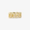 Michael Kors Precious Metal-Plated Sterling Silver Pavé Curb Link Ring 2 Michael Kors Precious Metal-Plated Sterling Silver Pavé Curb Link Ring -Damenbekleidungsgeschäft MKC1429AN 0710 IS