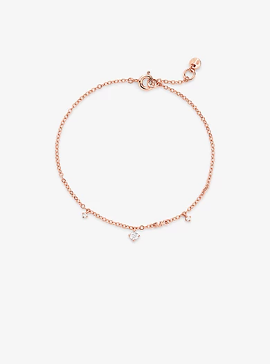 Michael Kors 14K Rose Gold-Plated Sterling Silver Stone Bracelet 4 Michael Kors 14K Rose Gold-Plated Sterling Silver Stone Bracelet – Bild 2