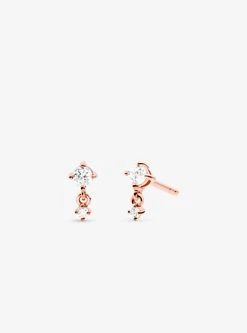 Michael Kors 14K Rose Gold-Plated Sterling Silver Drop Earrings
